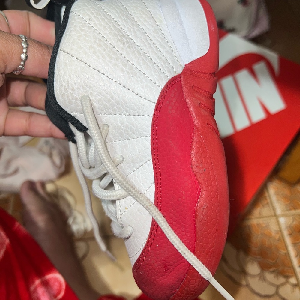 Red and White Basketball Sneakers